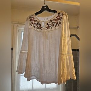 TIME N TRU Women's bohemian top size Small